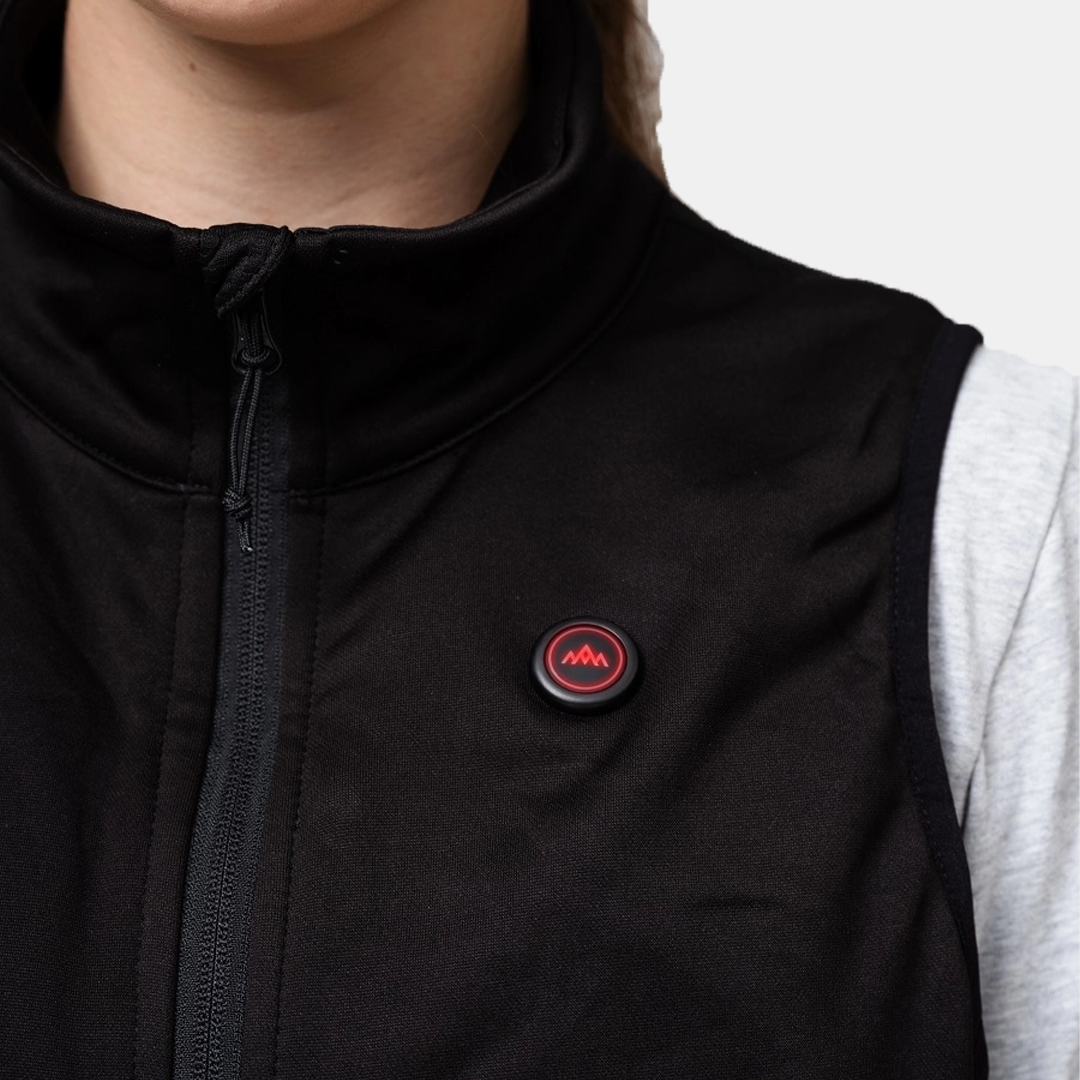 HeatX - Varmevest Fleece Dame – Sort