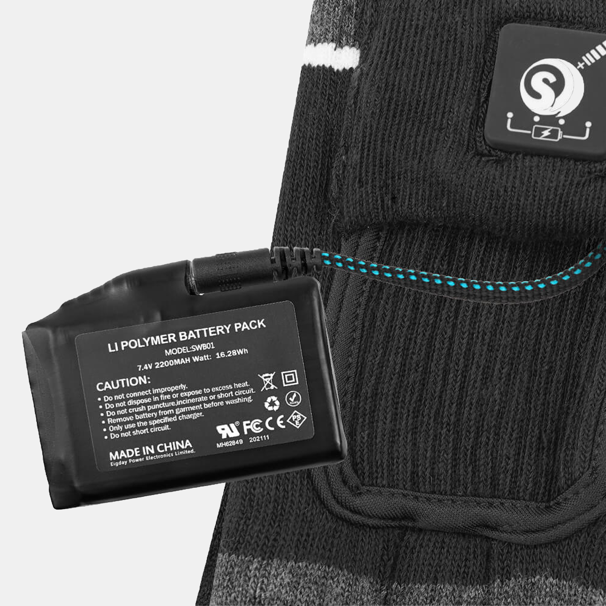 Savior Heat - Varmesokker Sort Grå