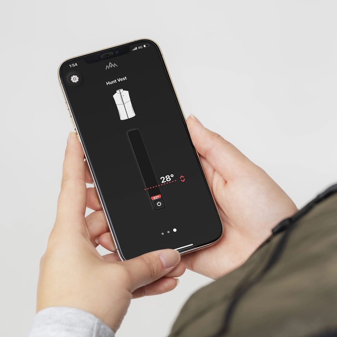 HeatX - Varmevest Jagt Herre V2 – Olivengrøn