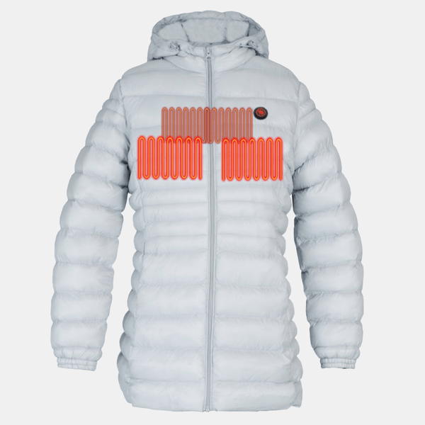 Glovii - Varmejakke Dame Lysegrå