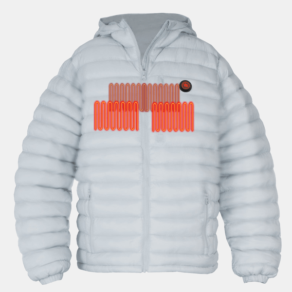 Glovii - Varmejakke Herre Hvid